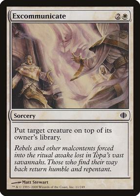 Excommunicate card from Shards of Alara