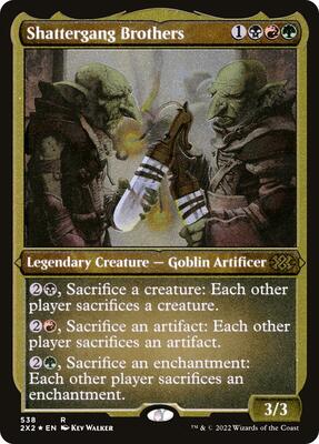 Shattergang Brothers (Foil Etched) card from Double Masters 2022