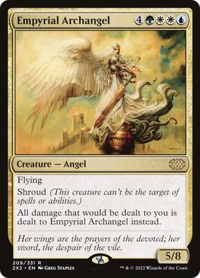 Empyrial Archangel card from Double Masters 2022