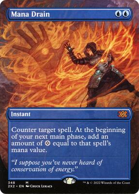 Mana Drain (Borderless) card from Double Masters 2022