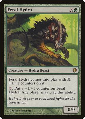 Feral Hydra card from Shards of Alara