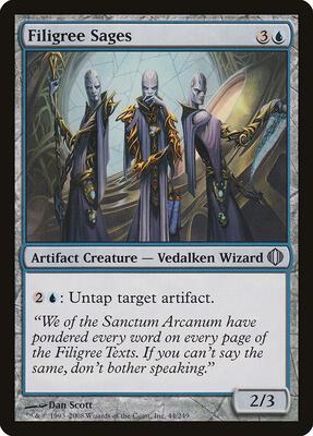 Filigree Sages card from Shards of Alara