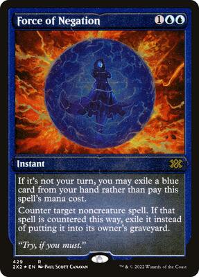 Force of Negation (Foil Etched) card from Double Masters 2022