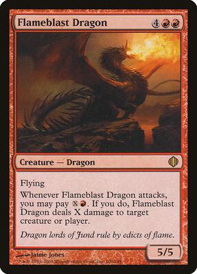 Flameblast Dragon card from Shards of Alara