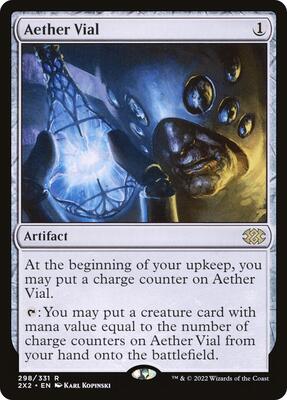 Aether Vial card from Double Masters 2022