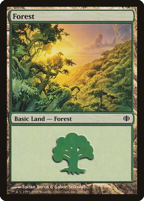 Forest (248) card from Shards of Alara