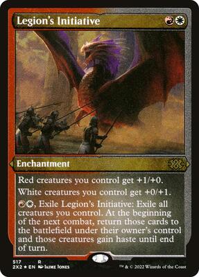 Legion's Initiative (Foil Etched) card from Double Masters 2022