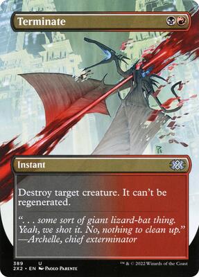 Terminate (Borderless) card from Double Masters 2022