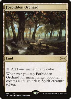 Forbidden Orchard card from Double Masters 2022