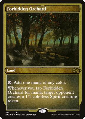 Forbidden Orchard (Foil Etched) card from Double Masters 2022
