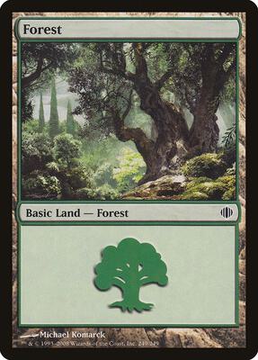 Forest (249) card from Shards of Alara