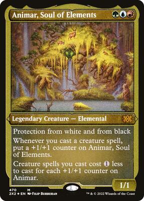 Animar, Soul of Elements (Foil Etched) card from Double Masters 2022