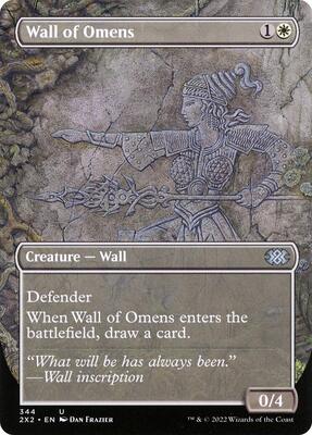 Wall of Omens (Borderless) card from Double Masters 2022