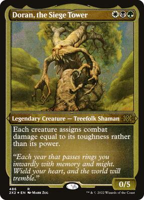 Doran, the Siege Tower (Foil Etched) card from Double Masters 2022