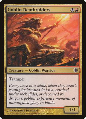 Goblin Deathraiders card from Shards of Alara