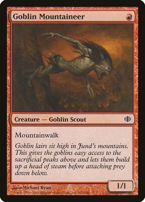 Goblin Mountaineer card from Shards of Alara