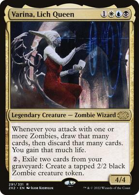 Varina, Lich Queen card from Double Masters 2022