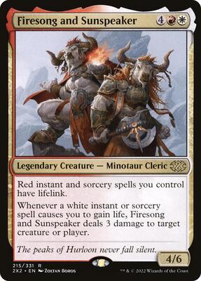 Firesong and Sunspeaker card from Double Masters 2022