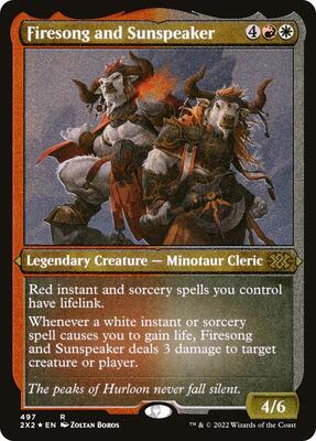 Firesong and Sunspeaker (Foil Etched) card from Double Masters 2022