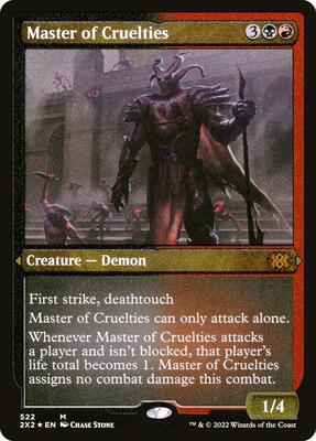 Master of Cruelties (Foil Etched) card from Double Masters 2022