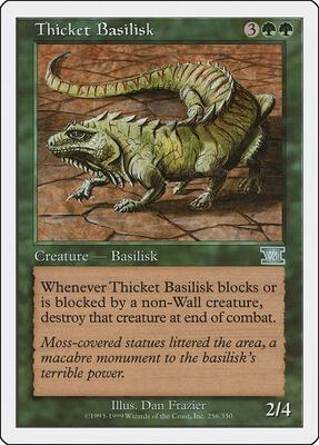 Thicket Basilisk card from Classic Sixth Edition