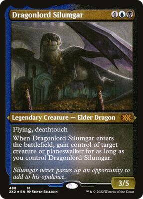 Dragonlord Silumgar (Foil Etched) card from Double Masters 2022