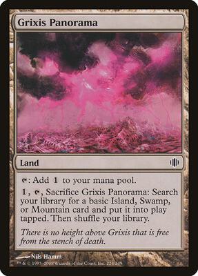Grixis Panorama card from Shards of Alara