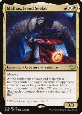 Mathas, Fiend Seeker card from Double Masters 2022