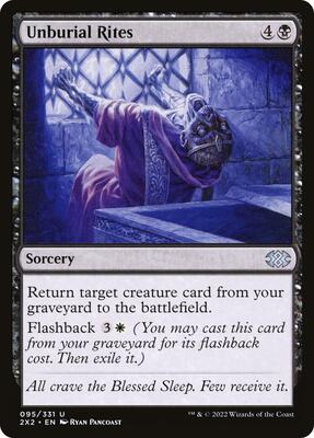 Unburial Rites card from Double Masters 2022