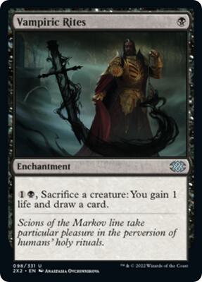 Vampiric Rites card from Double Masters 2022
