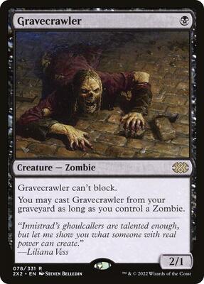 Gravecrawler card from Double Masters 2022
