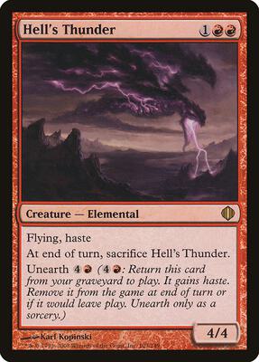 Hell's Thunder card from Shards of Alara