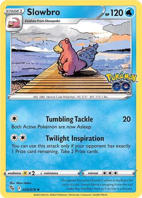 Slowbro card from Pokemon GO