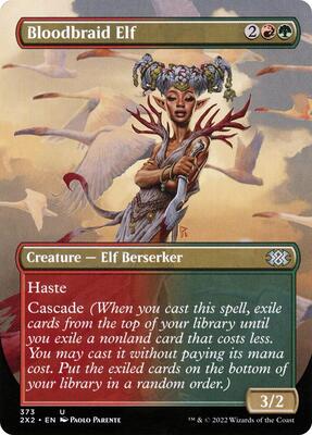 Bloodbraid Elf (Borderless) card from Double Masters 2022