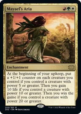 Mayael's Aria card from Double Masters 2022