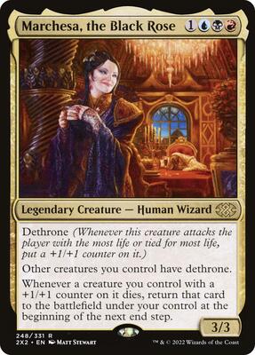Marchesa, the Black Rose card from Double Masters 2022