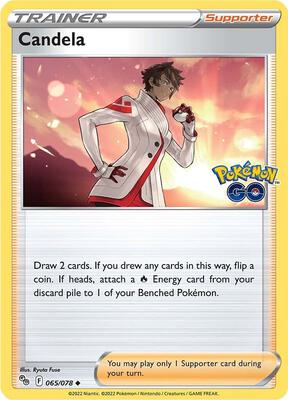 Candela card from Pokemon GO