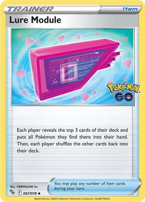Lure Module card from Pokemon GO