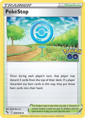 PokeStop card from Pokemon GO