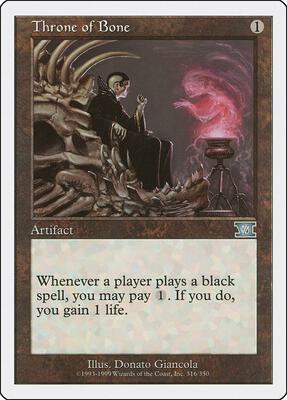 Throne of Bone card from Classic Sixth Edition