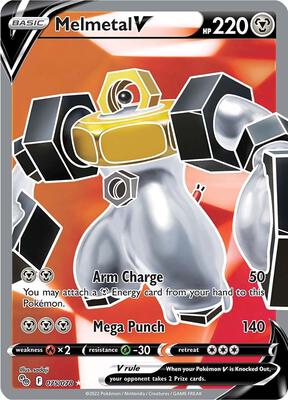Melmetal V (Full Art) card from Pokemon GO
