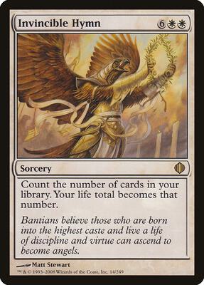Invincible Hymn card from Shards of Alara