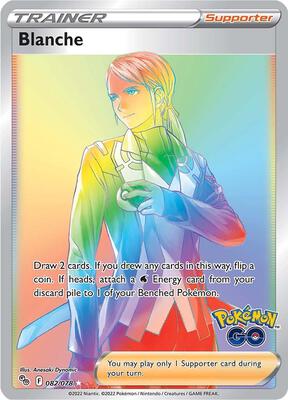 Blanche (Secret) card from Pokemon GO