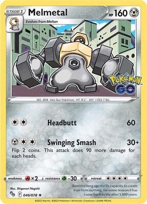 Melmetal card from Pokemon GO