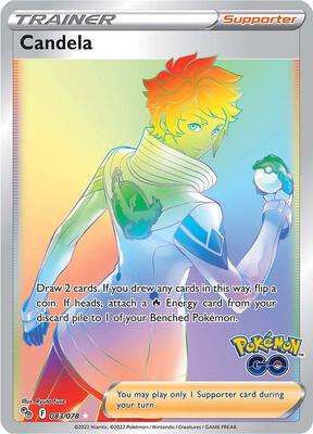 Candela (Secret) card from Pokemon GO