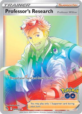 Professor's Research [Professor Willow] (Secret) card from Pokemon GO