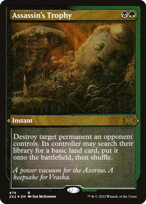 Assassin's Trophy (Foil Etched) card from Double Masters 2022