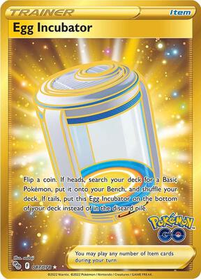 Egg Incubator (Secret) card from Pokemon GO