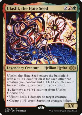 Ulasht, the Hate Seed card from Double Masters 2022