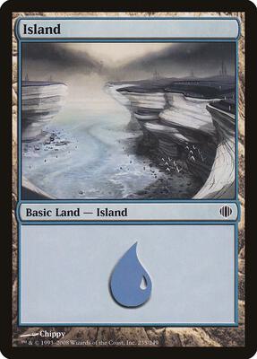 Island (235) card from Shards of Alara